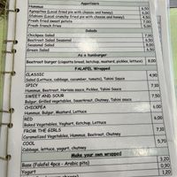 Page 1 of menu   at The Chickpea in Crete