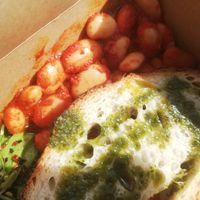 Vegan breakfast at Good Vibes Cafe in Falmouth