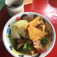 another day another bowl of noodle soup at Pan Road - Vegan Food Cart in Bangkok
