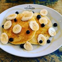 pancakes at Cafe Uneeka in Truro