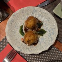 Thai spicy rice rolls  at Giggling Squid in Horsham