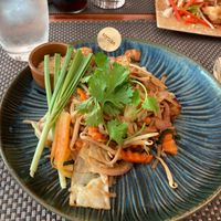 Vegan pad thai at Giggling Squid in Horsham