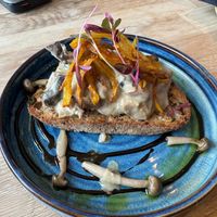 Wild Mushroom Sur Croute at Hole Foods Deli & Cafe in Mousehole