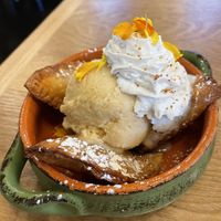 Pineapple Tajin Empanadas Sundae  at Casa Yari in Chicago