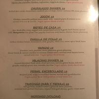 entrees at Casa Yari in Chicago