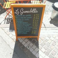 outside chalkboard at La Granadilla in Forli