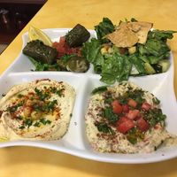 veggie platter at McBani Authentic Lebanese Cuisine in Seaside