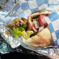 Falafel sandwich at McBani Authentic Lebanese Cuisine in Seaside