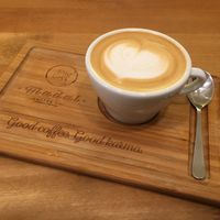 Oat milk cappuccino at Madal Coffee Co - Ferenciek Tere in Budapest