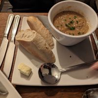 Curried parsnip soup of the day at The Walnut Tree in Eye