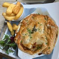 Cauliflower cheese pie  at The Walnut Tree in Eye