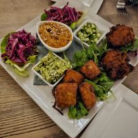 Vegan Asian Sharer Platter. at The Walnut Tree in Eye