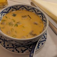 Vegan chicken soup at Banthai  in Kirchheimbolanden