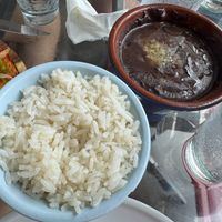 Side of rice and beans at Azucar Lounge in Havana
