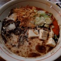 Creamy vegan spicy ramen at JINYA Ramen Bar in Sandy Springs