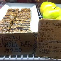 Vegan granola bars at Frida's Cafe in Hammond