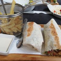 Falafel wrap at Alamir in Tenerife