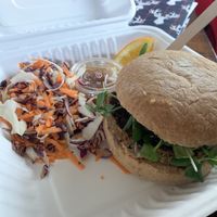 Veggie burger   at Fancy Pants Cafe in Bridgewater