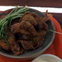 Gochujang pulled jackfruit dumplings at Lucky Chan's Laundry and Noodle Bar in Northbridge