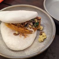 Pumpkin tofu bao bun at Lucky Chan's Laundry and Noodle Bar in Northbridge