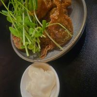 Gochujang pulled jackfruit dumplings at Lucky Chan's Laundry and Noodle Bar in Northbridge