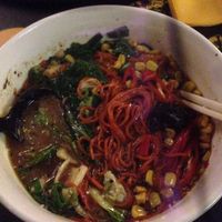 Spicy herbivore ramen at Lucky Chan's Laundry and Noodle Bar in Northbridge