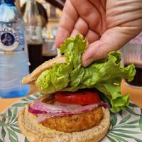 Veggier Burger at Roots in Tenerife