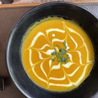 Pumpkin soup  at Koto in Hanoi