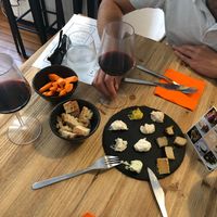 Cheese platter at Dall'Albero in Rome