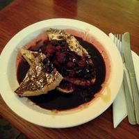 Vegan French toast at The Fat Cyclist Cafe in Stirling