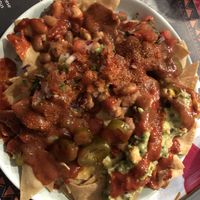 Supernachos, vegan  at Little Mexico in Hexham
