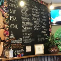 Menu options  at Little Mexico in Hexham