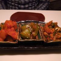 Trio of vegetarian kimchi. at Slurping Turtle in Chicago