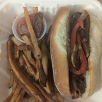 Vegan mushroom cheesesteak at Gooseberries in St Louis