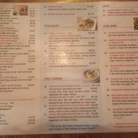 The menu as at 4 October 2024 at Siam Purity in Broadbeach