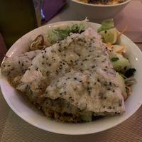 Rice noodle bowl at La Palanche d'Aulac in Paris
