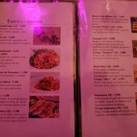 Starters Menu at La Palanche d'Aulac in Paris