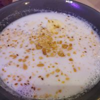 Dessert lait de coco, banane at La Palanche d'Aulac in Paris