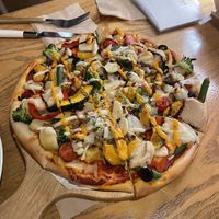 Root veggie pizza  at Around Green - 어라운드 그린 in Seoul