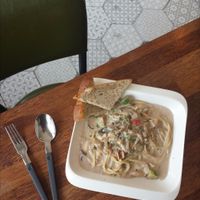 Soy Milk Pastas at Around Green - 어라운드 그린 in Seoul