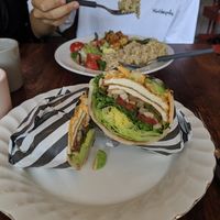 I got the tofu sandwich with spicy mayo at Around Green - 어라운드 그린 in Seoul