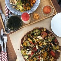 Vegan pizza at Around Green - 어라운드 그린 in Seoul