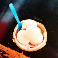 You can get peanuts on top as well.  at Coconut Ice Cream in Battambang