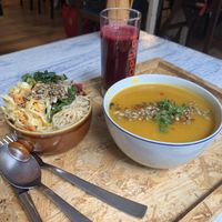 Salad Soup Meal option at Belly Button Food in Braunschweig