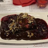 Vegan brownie  at Niza in Valladolid
