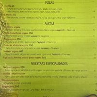 Menú vegano   at Niza in Valladolid
