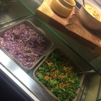 Bento box salad options at Sukha Essentials in Bournemouth