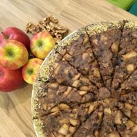 vegan apple cake  at Zucchini in Bonn