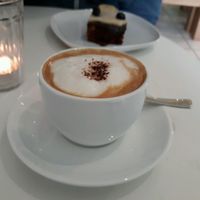 Cappuccino and cake  at Zucchini in Bonn