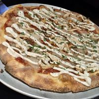 BBQ pizza at Brix in Cortland